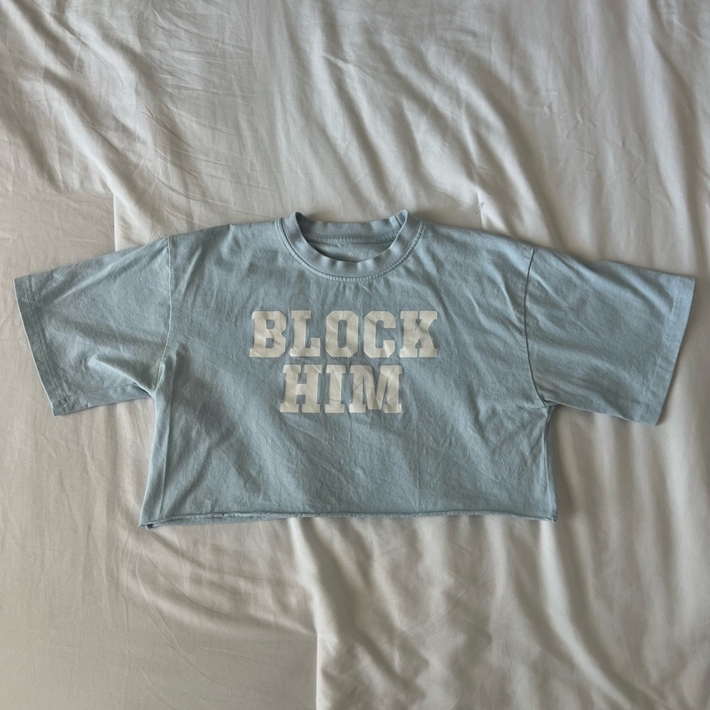 Barstool Sports ‘Call her Daddy’ Cropped T-shirt “Block Him”